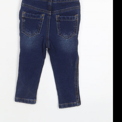 Denim & Co. Baby Black Cotton Capri Jeans Size 6-9 Months Pullover