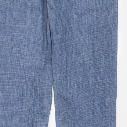 Levi's Womens Blue Cotton Straight Jeans Size 27 in L30 in Slim Zip