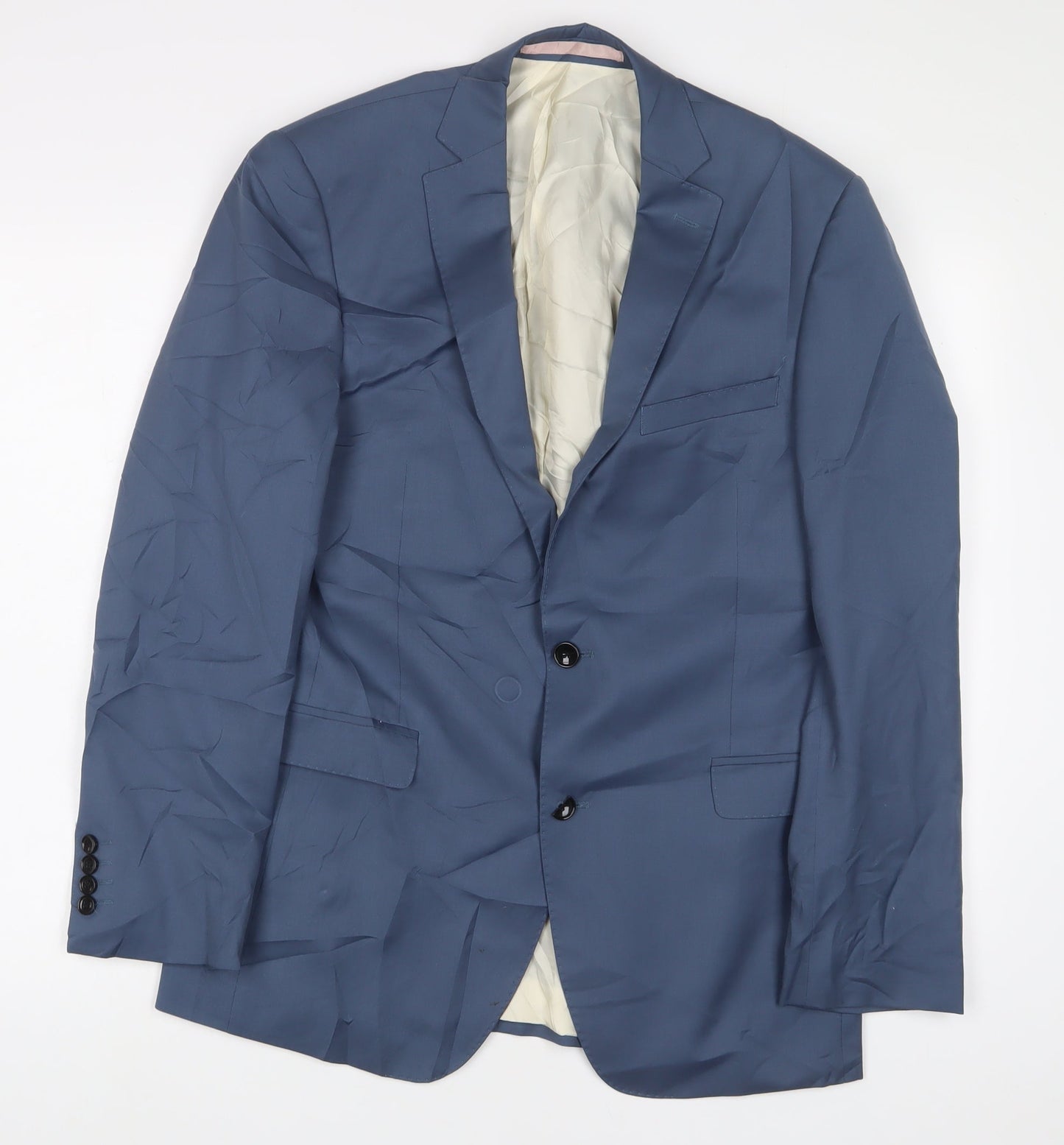 Mens UK Size 38 French Connection Regular Blue Suit Jacket