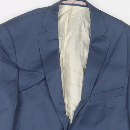 Mens UK Size 38 French Connection Regular Blue Suit Jacket