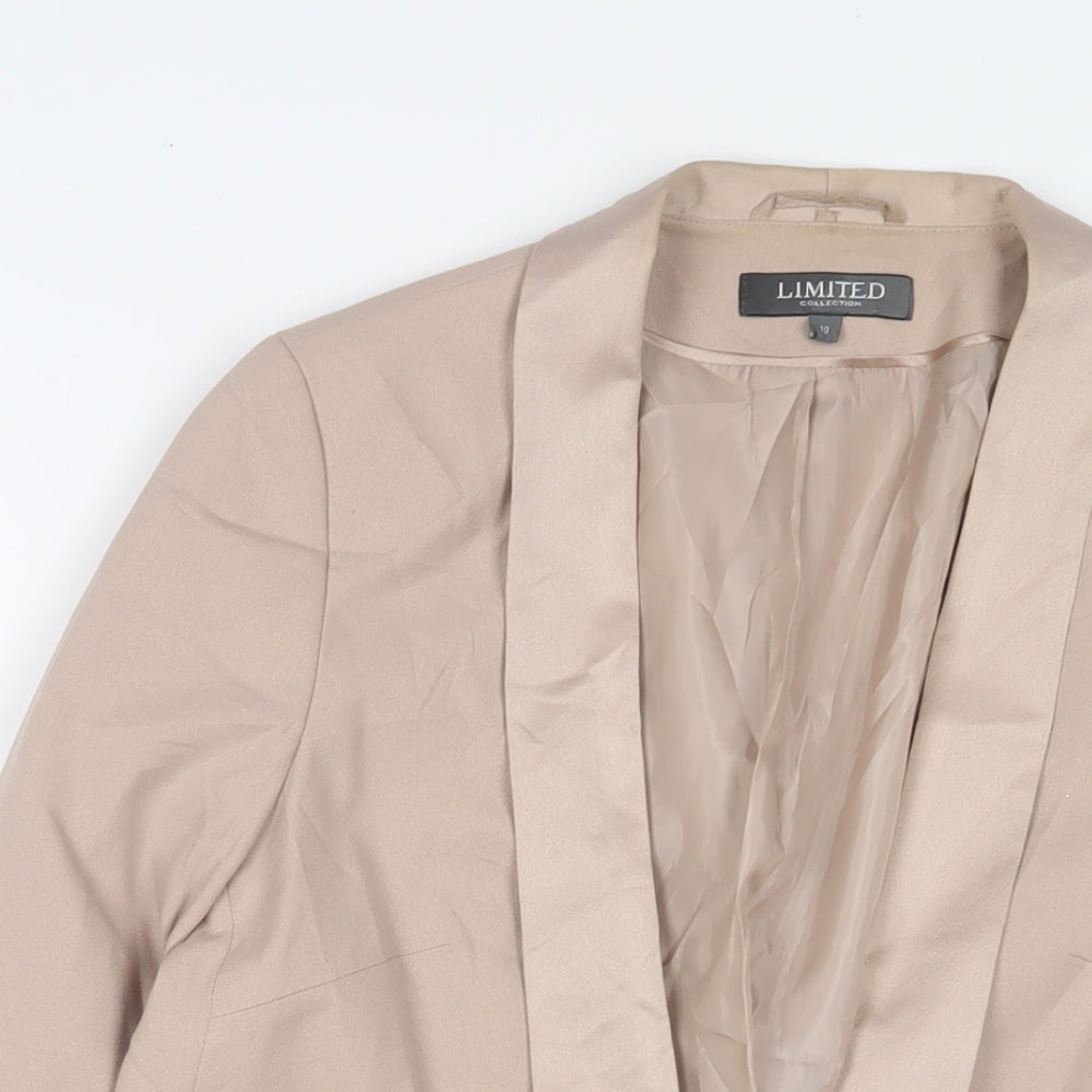 Limited Collection Womens Beige Jacket Size 10 - Open