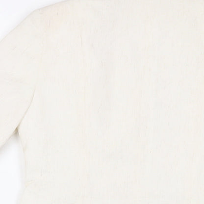 C&A Womens Beige Jacket Blazer Size 12 Button