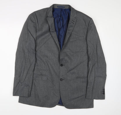 Mens UK Size 44 Fellini Regular Grey Suit Jacket