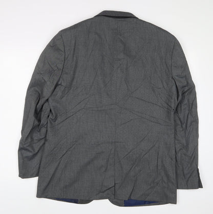 Mens UK Size 44 Fellini Regular Grey Suit Jacket