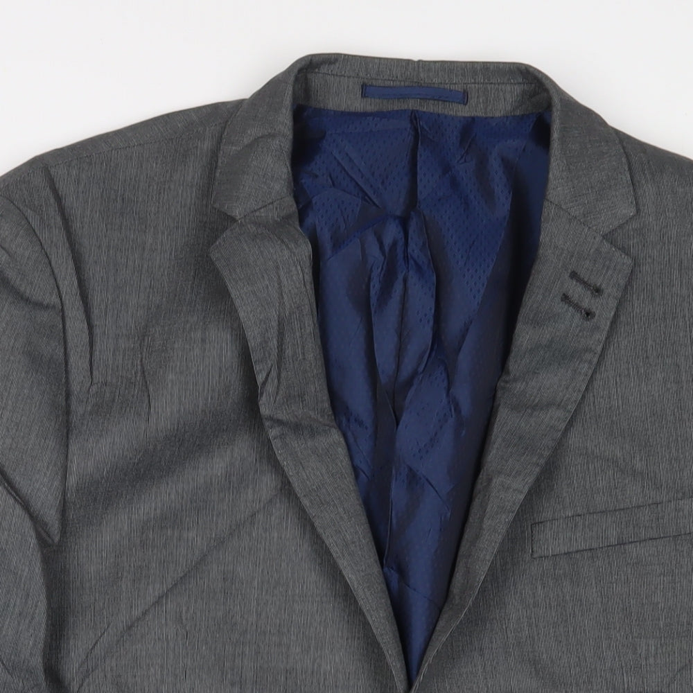 Mens UK Size 44 Fellini Regular Grey Suit Jacket