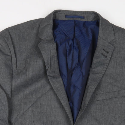 Mens UK Size 44 Fellini Regular Grey Suit Jacket