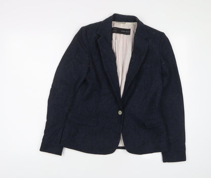 Womens UK Size S Zara Blue Jacket