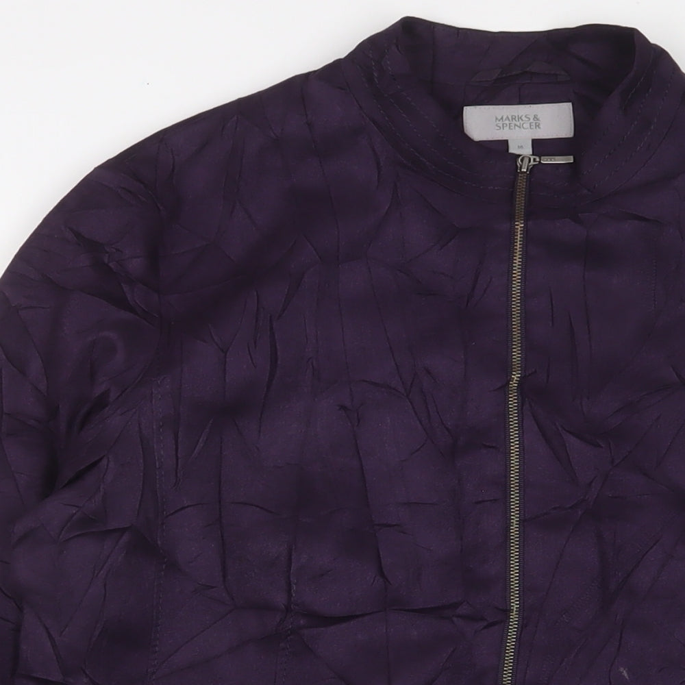 Womens UK Size 18 Marks and Spencer Purple Jacket