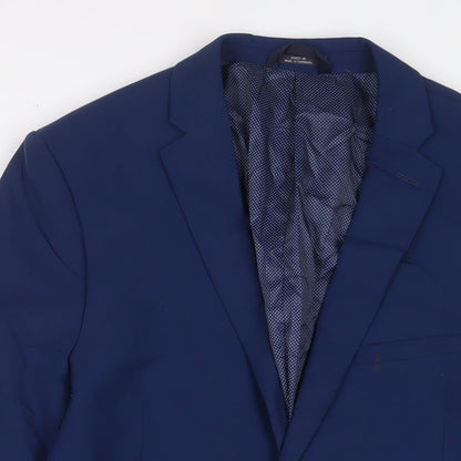 Mens UK Size 40 Marks and Spencer Regular Blue Suit Jacket