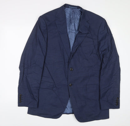 Mens UK Size 42 Marks and Spencer Regular Blue Suit Jacket