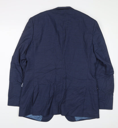 Mens UK Size 42 Marks and Spencer Regular Blue Suit Jacket