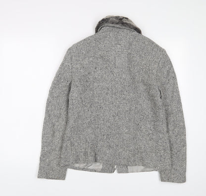 Gerry Weber Womens Grey Jacket Size 12 Zip