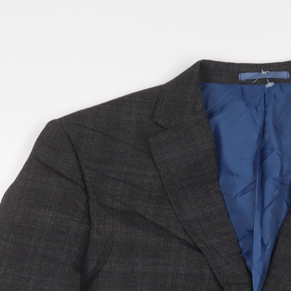 Mens UK Size 40 Marks and Spencer Regular Grey Suit Jacket
