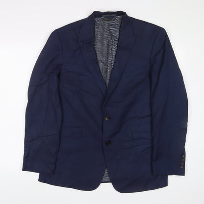 Mens UK Size 42 Marks and Spencer Regular Blue Suit Jacket