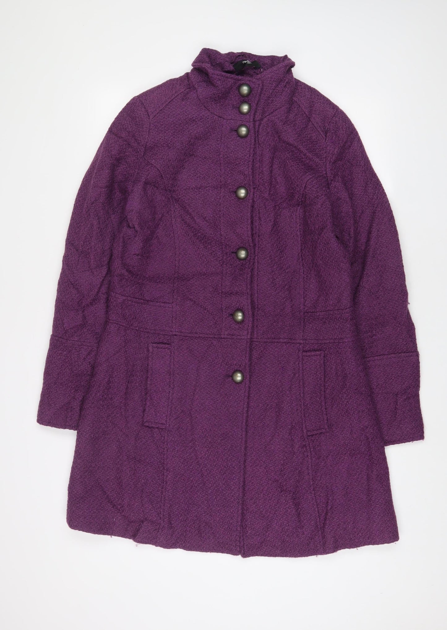 Womens UK Size 12 La Redoute Purple Overcoat