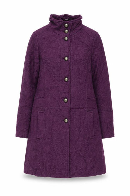 Womens UK Size 12 La Redoute Purple Overcoat
