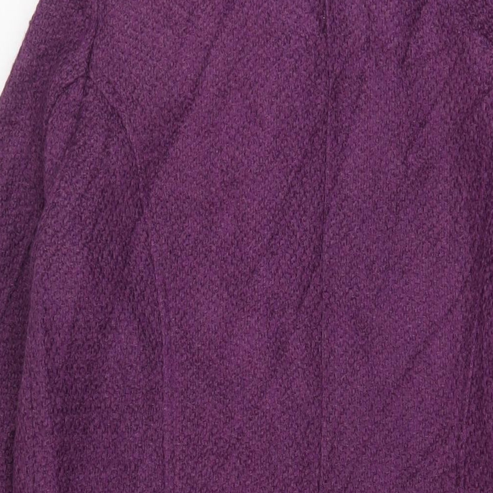 Womens UK Size 12 La Redoute Purple Overcoat