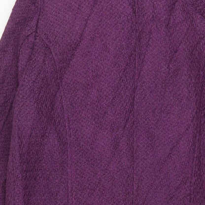 Womens UK Size 12 La Redoute Purple Overcoat