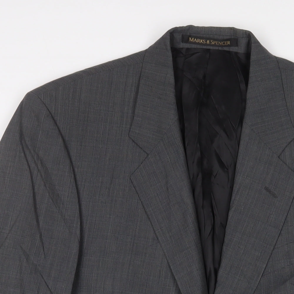 Mens UK Size 40 Marks and Spencer Regular Grey Suit Jacket