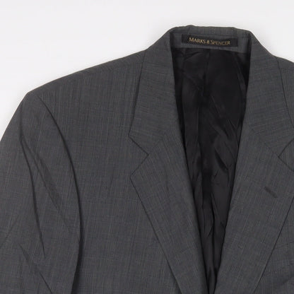 Mens UK Size 40 Marks and Spencer Regular Grey Suit Jacket