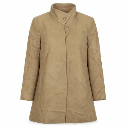 Womens UK Size 12 Lady Line Beige Overcoat