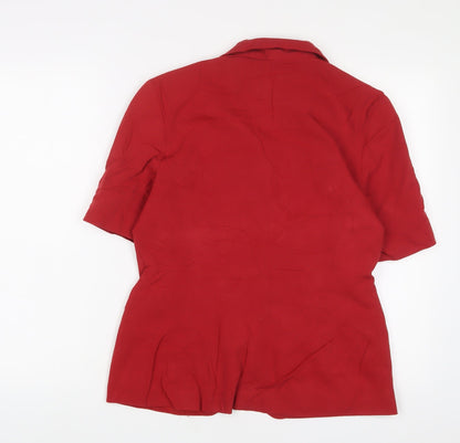 Womens UK Size 12 Etam Red Jacket