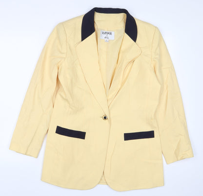 Womens UK Size 8 Kasper Yellow Jacket