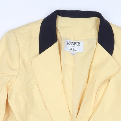 Womens UK Size 8 Kasper Yellow Jacket