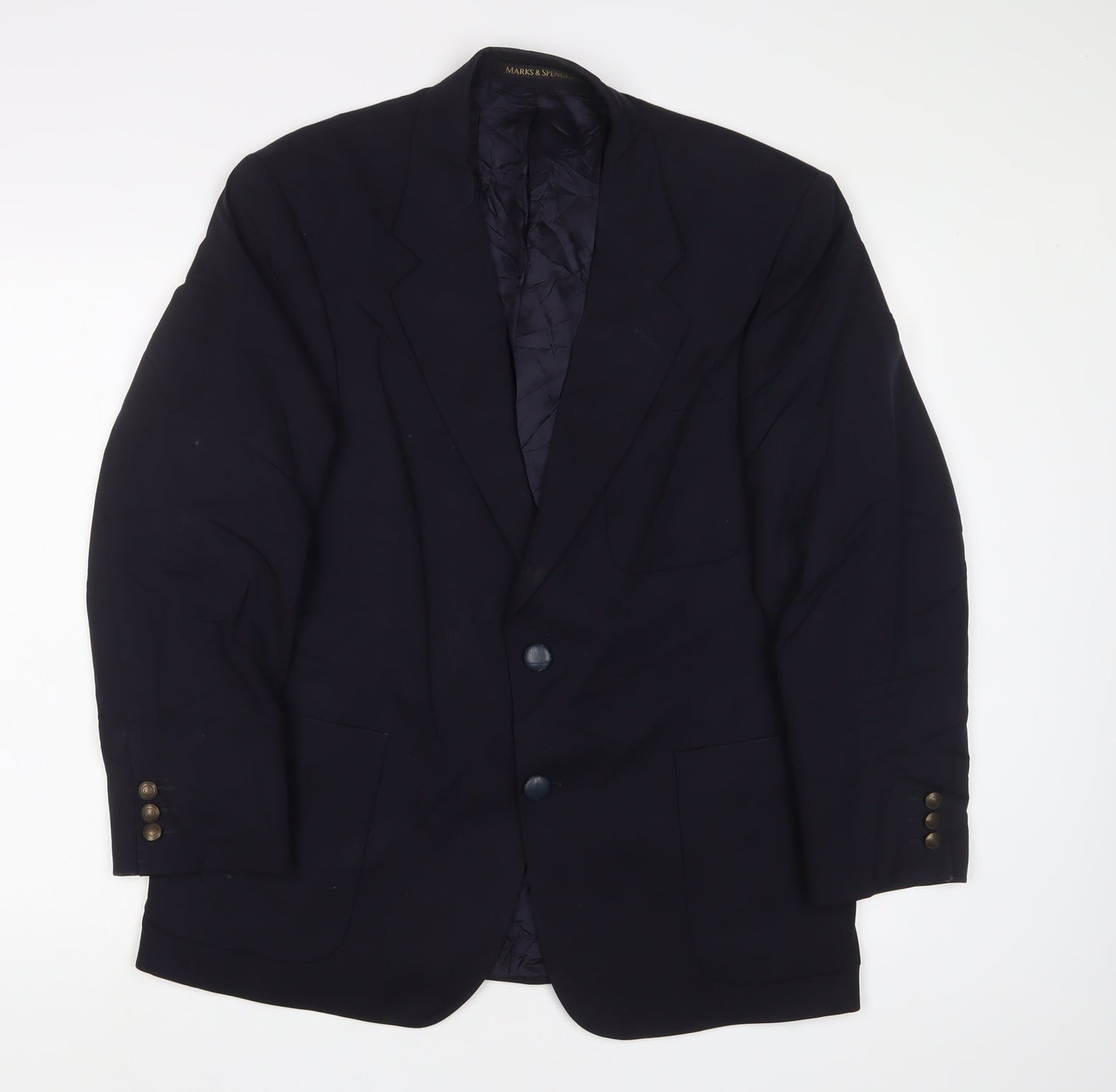 Mens UK Size 40 Marks and Spencer Regular Blue Suit Jacket