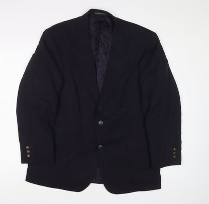 Mens UK Size 40 Marks and Spencer Regular Blue Suit Jacket