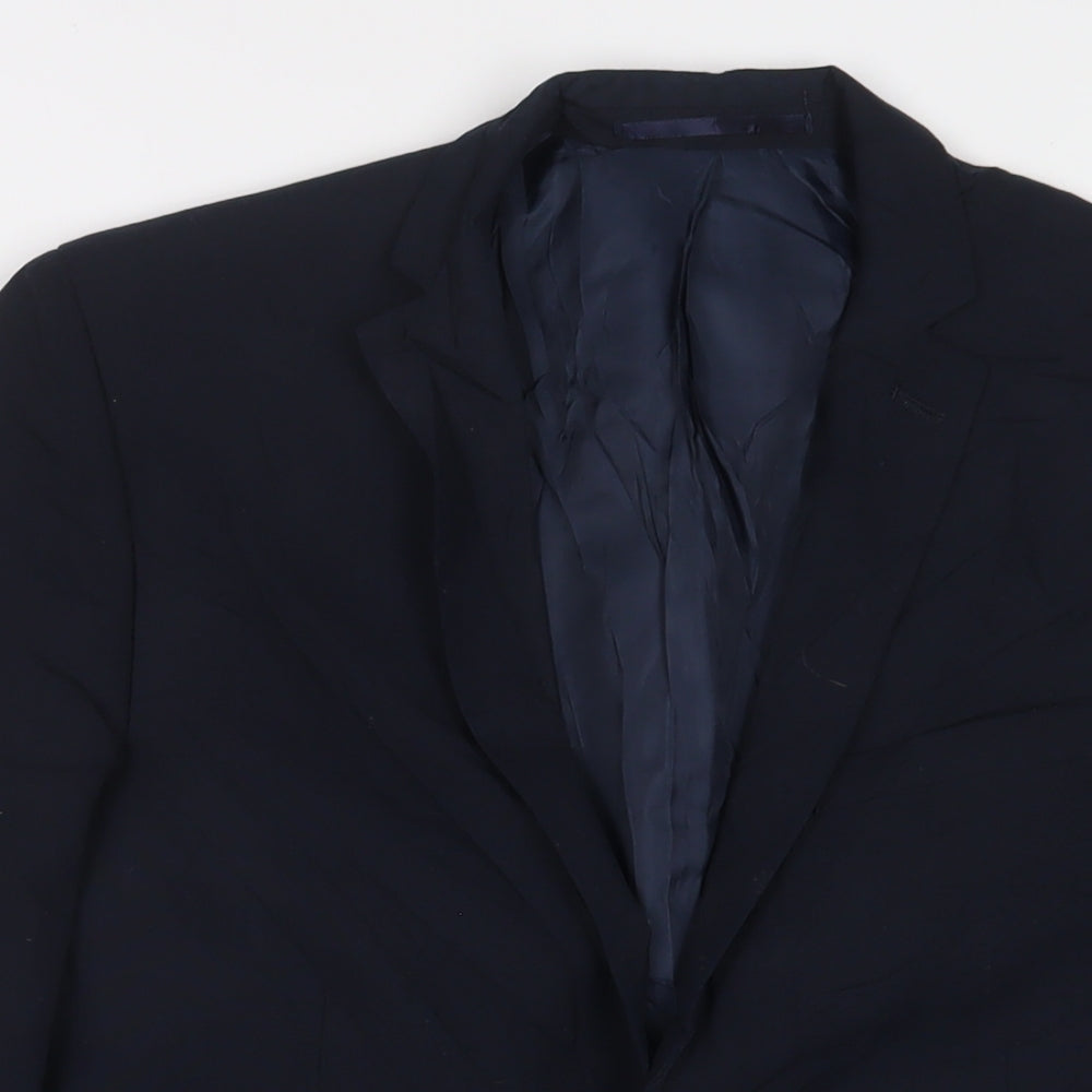 Mens UK Size 38 Limehaus Regular Blue Suit Jacket