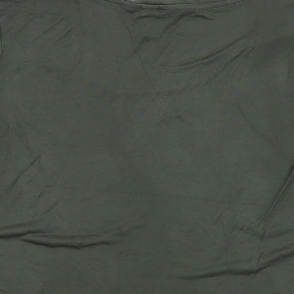 Womens UK Size S H&M Green Basic T-Shirt