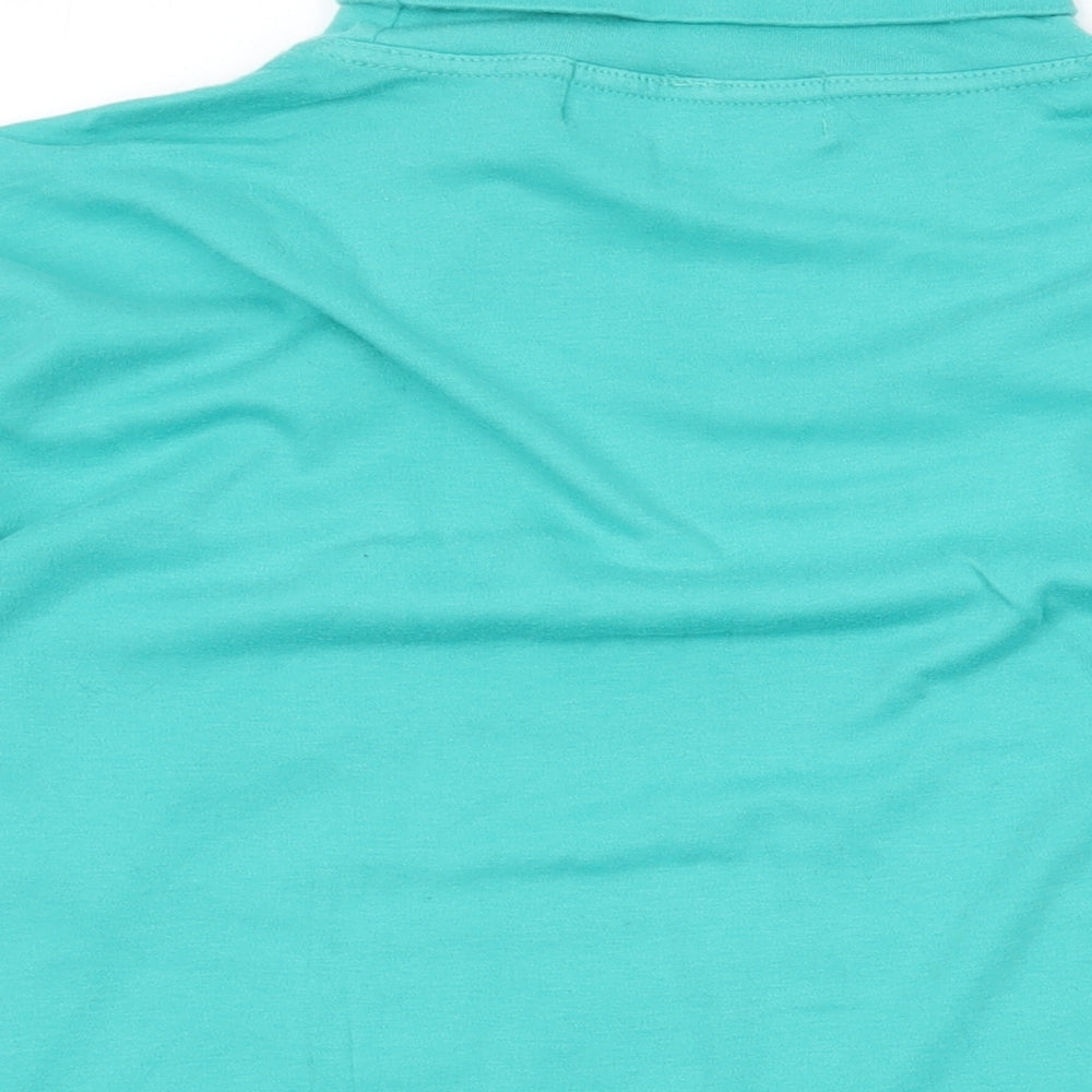 Womens UK Size L Compliments Green Basic Blouse