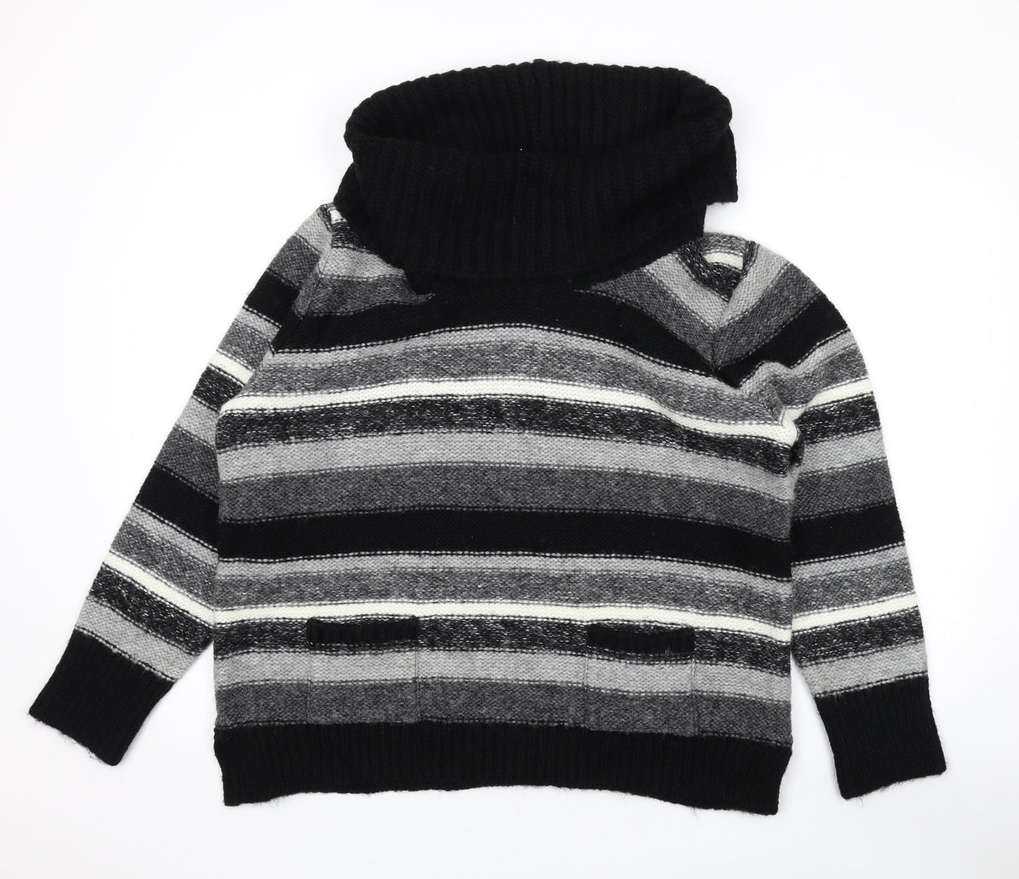 Womens UK Size 2 M&Co Black Pullover Jumper