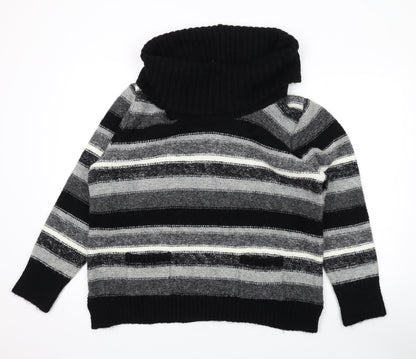 Womens UK Size 2 M&Co Black Pullover Jumper