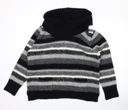 Womens UK Size 2 M&Co Black Pullover Jumper
