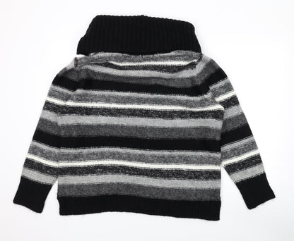 Womens UK Size 2 M&Co Black Pullover Jumper