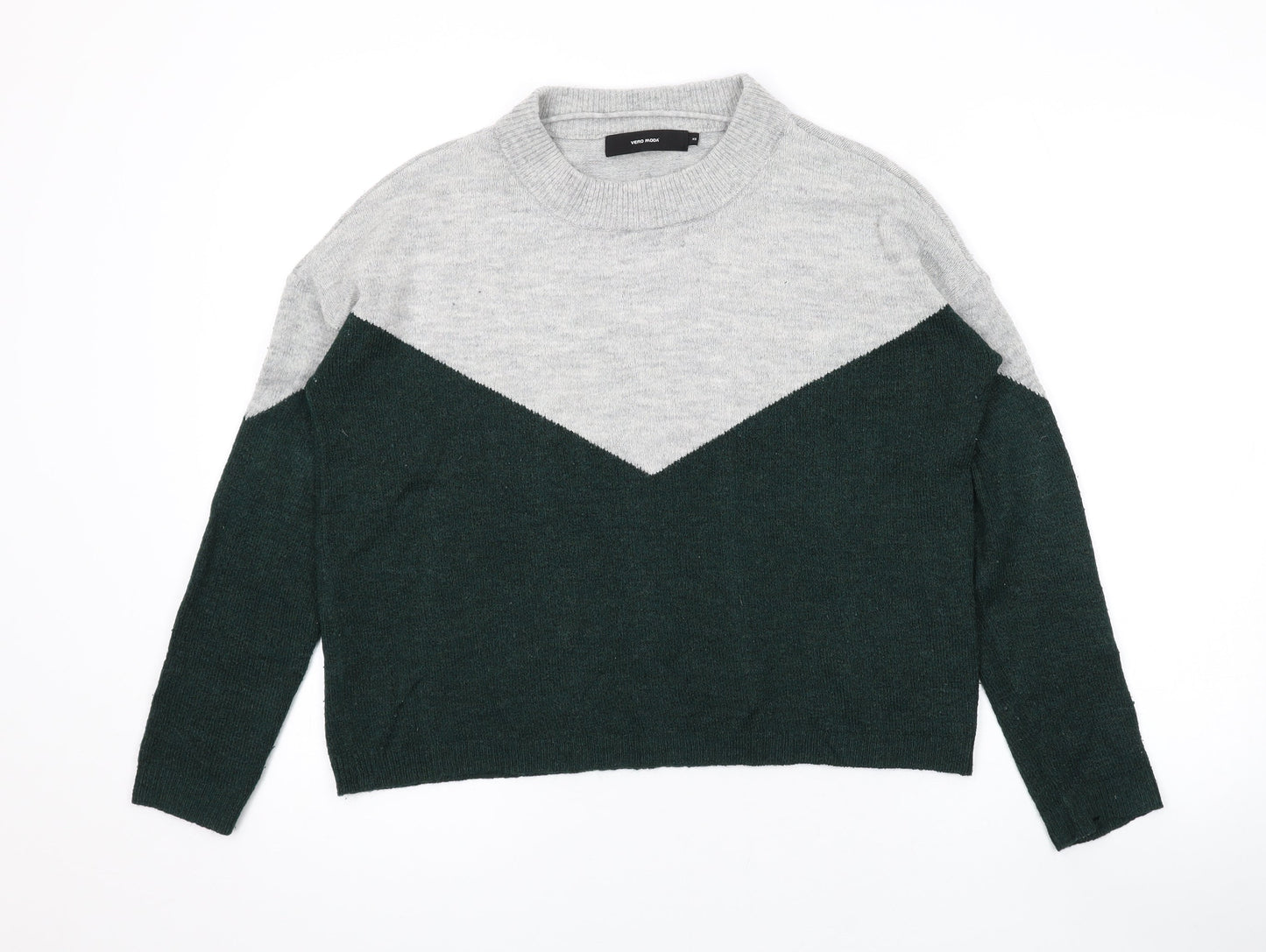 Womens UK Size XS VERO MODA Green Pullover Jumper