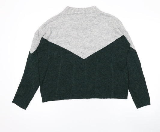 Womens UK Size XS VERO MODA Green Pullover Jumper