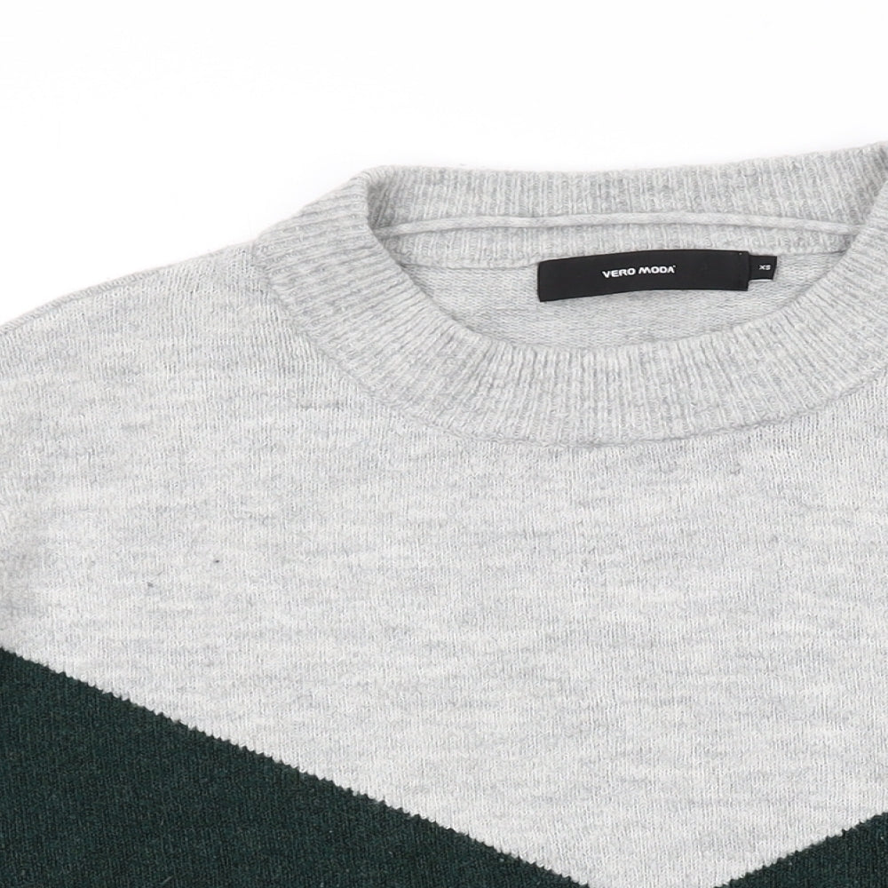 Womens UK Size XS VERO MODA Green Pullover Jumper