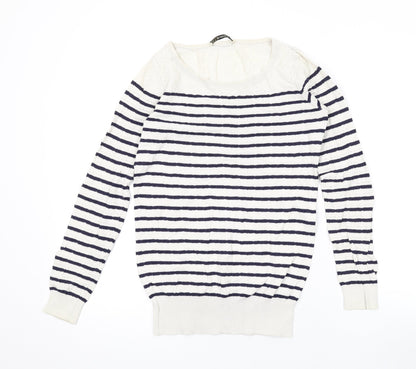 Womens UK Size XS Oasis Ivory Pullover Jumper