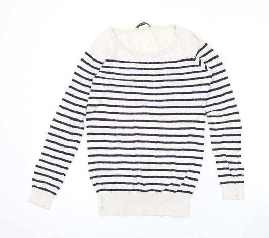 Womens UK Size XS Oasis Ivory Pullover Jumper