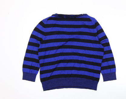 Womens UK Size L Country Casuals Blue Pullover Jumper