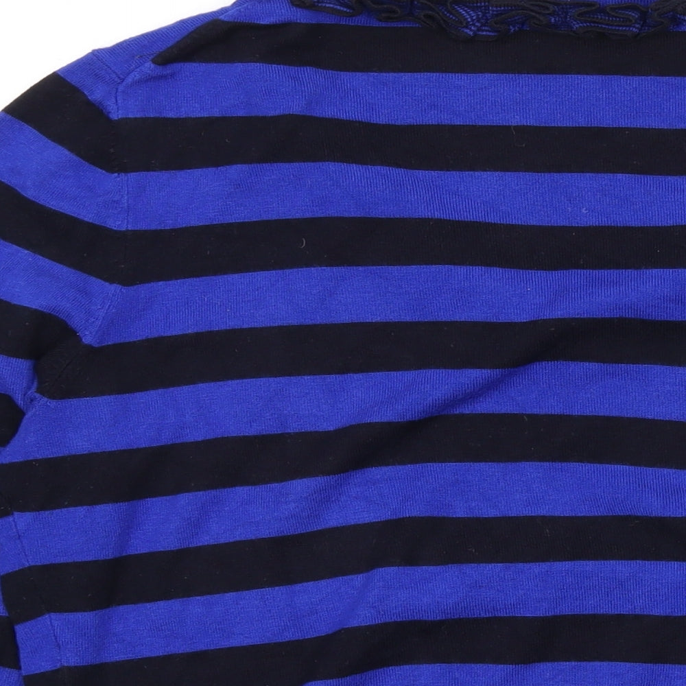 Womens UK Size L Country Casuals Blue Pullover Jumper