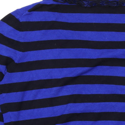 Womens UK Size L Country Casuals Blue Pullover Jumper