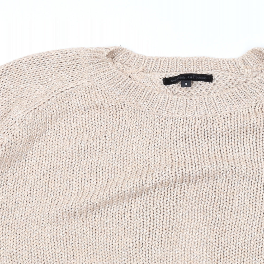 Womens UK Size 8 New Look Pink Pullover Jumper