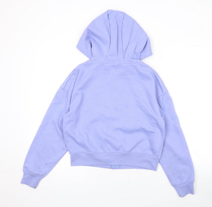 Womens UK Size XS Disney Purple Full Zip Hoodie