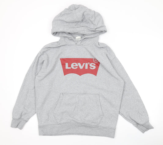 Mens UK Size S Levi's Grey Pullover Hoodie