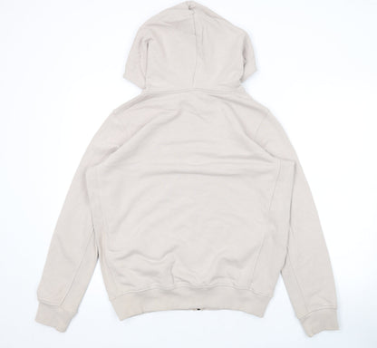 FitFlop Mens Beige Cotton Full Zip Hoodie Size S