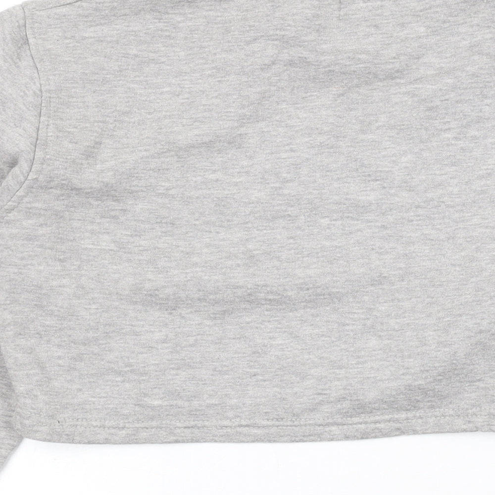 PRETTYLITTLETHING Womens Grey Polyester Pullover Sweatshirt Size XL Pullover